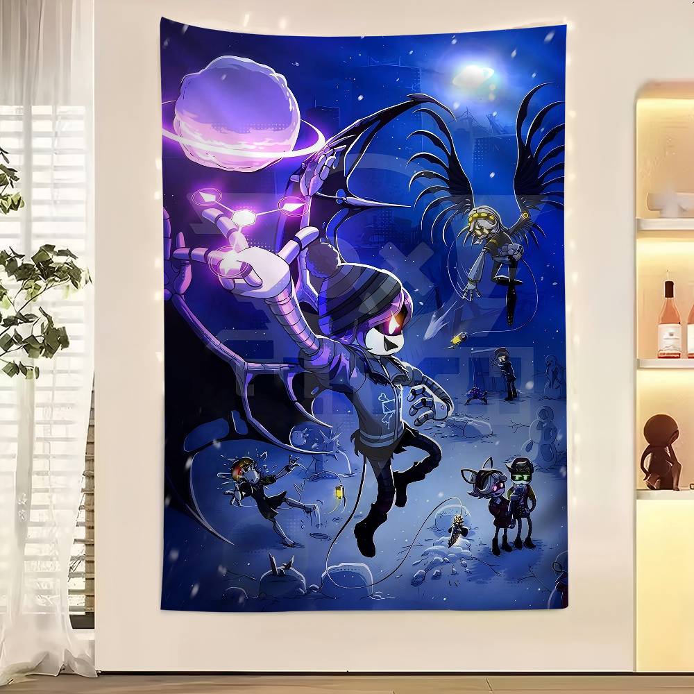 Anime MMurder DDrones Colorful Tapestry Wall Hanging Bohemian Wall Tapestries Mandala Wall Hanging Sheets