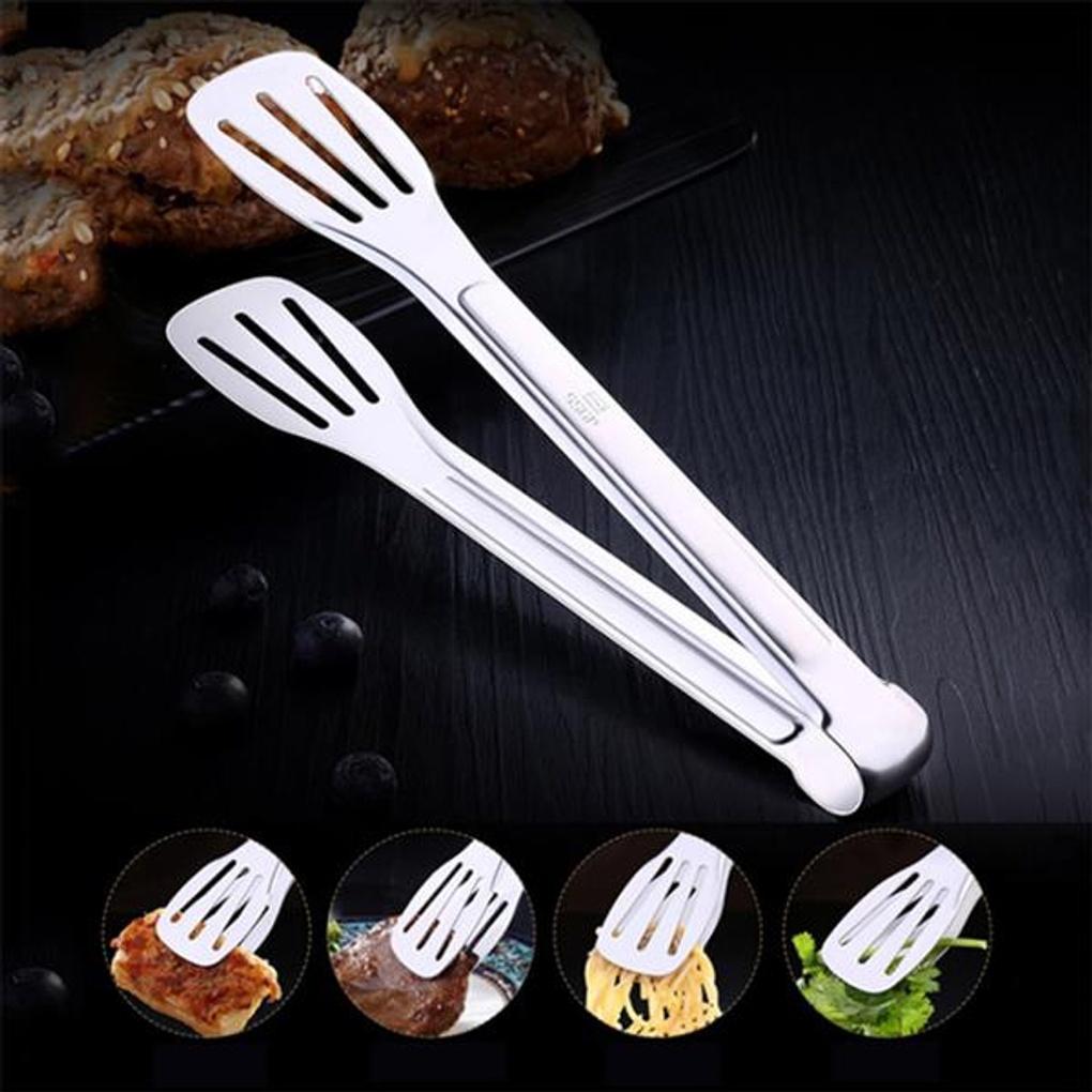 [cookings] Stainless steel kitchen tongs (24x4.5cm)