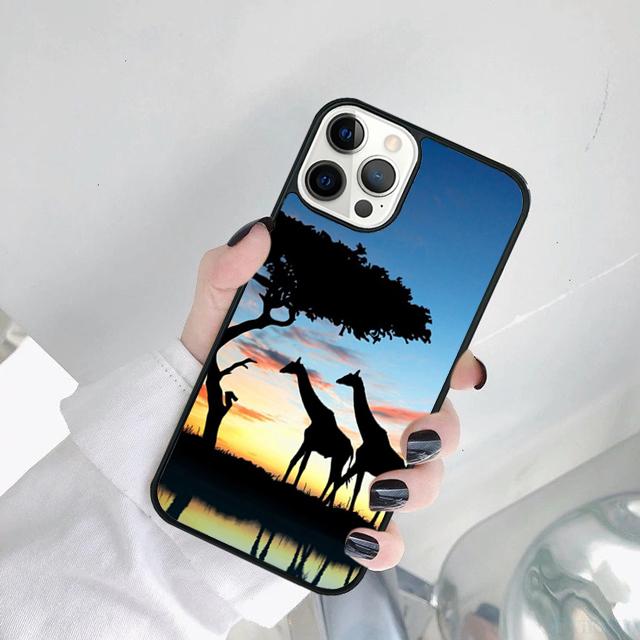 

African print Silicone Phone Case Cover For iPhone 17 Air 15 Pro MAX 16 Plus 14 12 11 13 Coque iPhone 17pro