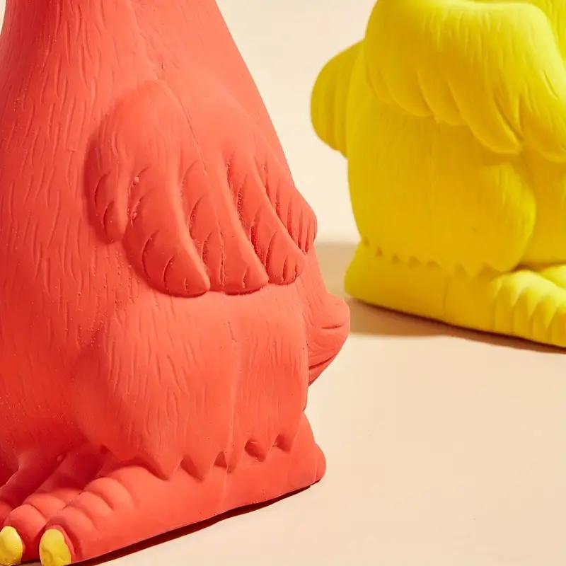 Wytrzymała Gumowa Latexowa Pisząca Kura Kaczka Pies Zabawka do Gryzienia z Urządzeniem Dźwiękowym do Zgrzytania Zębami Interaktywna Zabawa dla Dużych