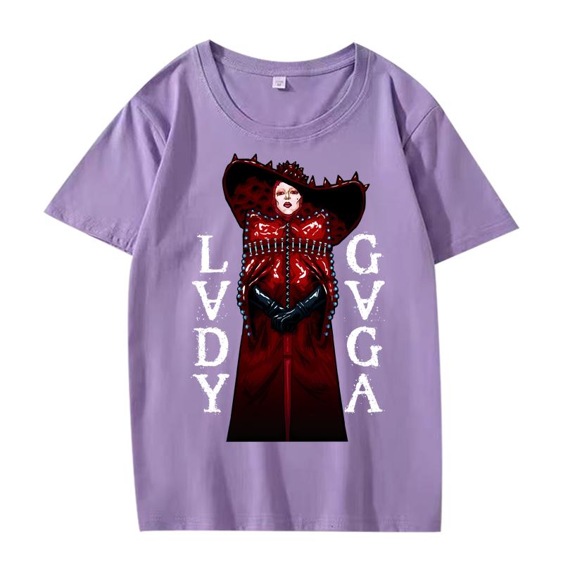 Abracadabra Lady Gaga Classic T Shirt men women Oversized 100% Cotton Hot sale short sleeve Summer print Unisex plus size tops