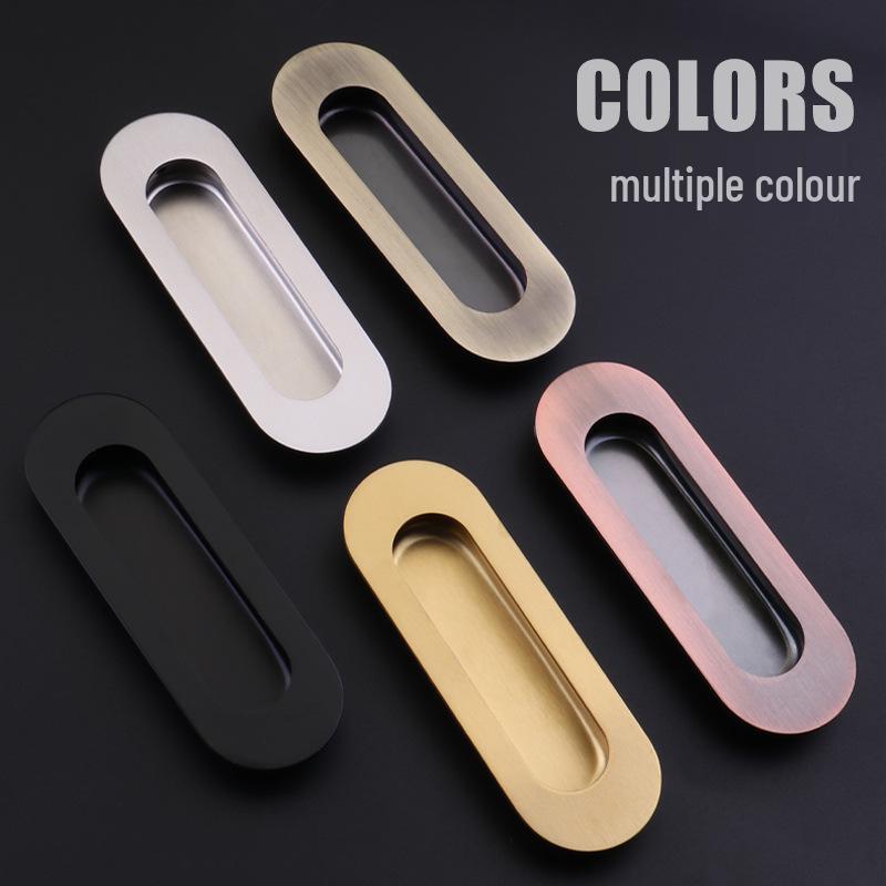 Stainless Steel Recessed Pull Handle for Sliding & Cabinet Doors