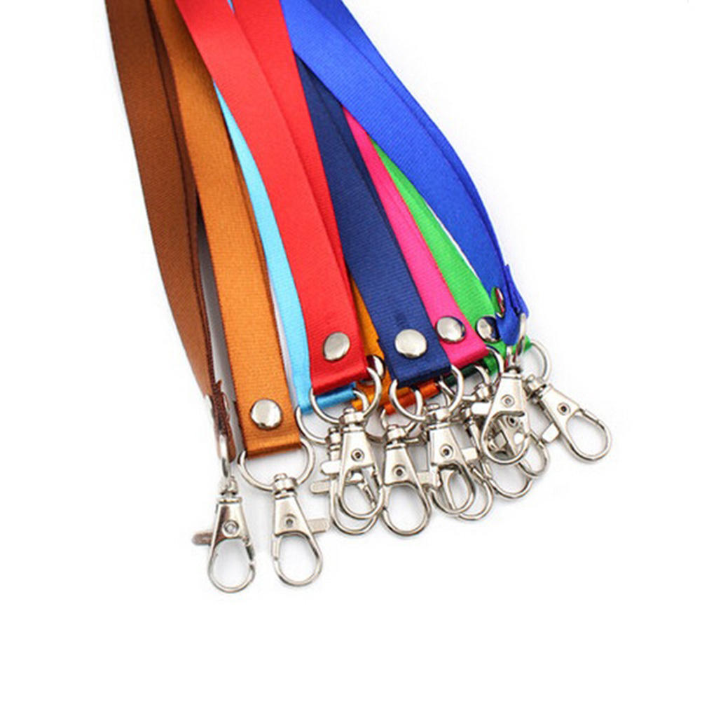 Neck Strap Lanyard Safety Breakaway For Id Name Badge Holder Keys Metal Clip Sl