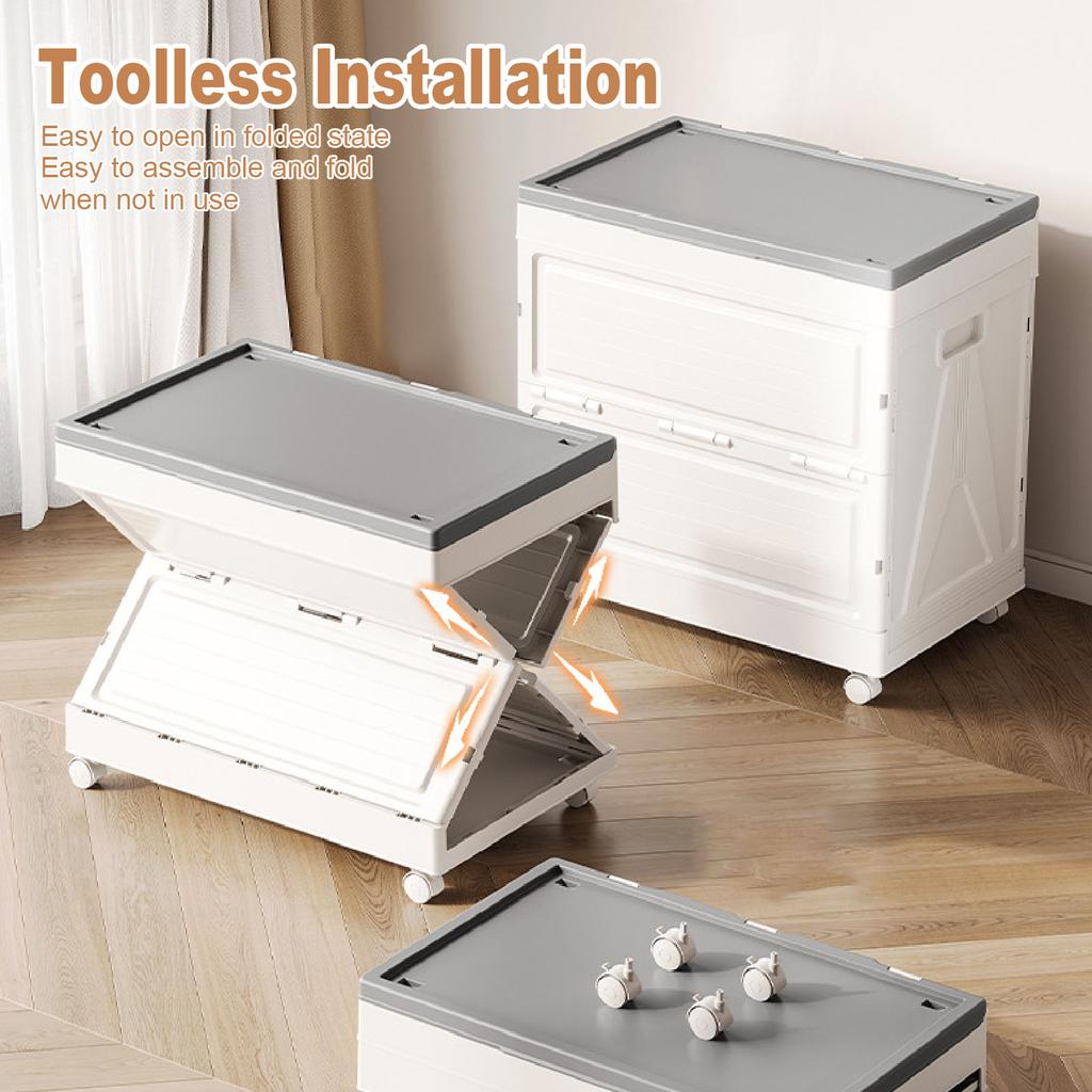 Foldable Storage Box Multifunctional Stackable Large Capacity Quilt Blanket Organizing Box for Home