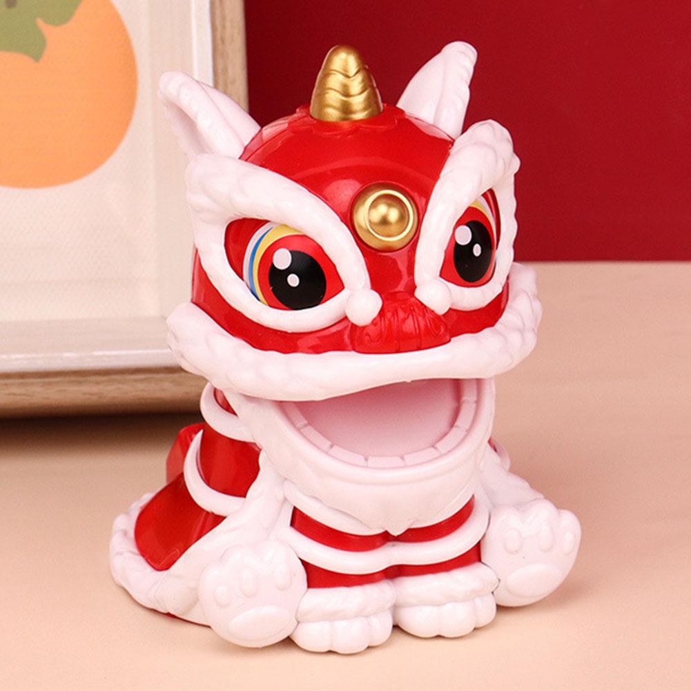 Exquisite Lucky Lion Dancing Art Toy New Year Home Decoration Lion Dance Statue Lion Tabletop Decoration for Gift