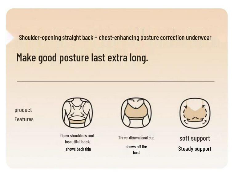 Miki Seamless Posture-Correcting Sports Bra: Anti-Sag, Supportive, Beautiful Back Design