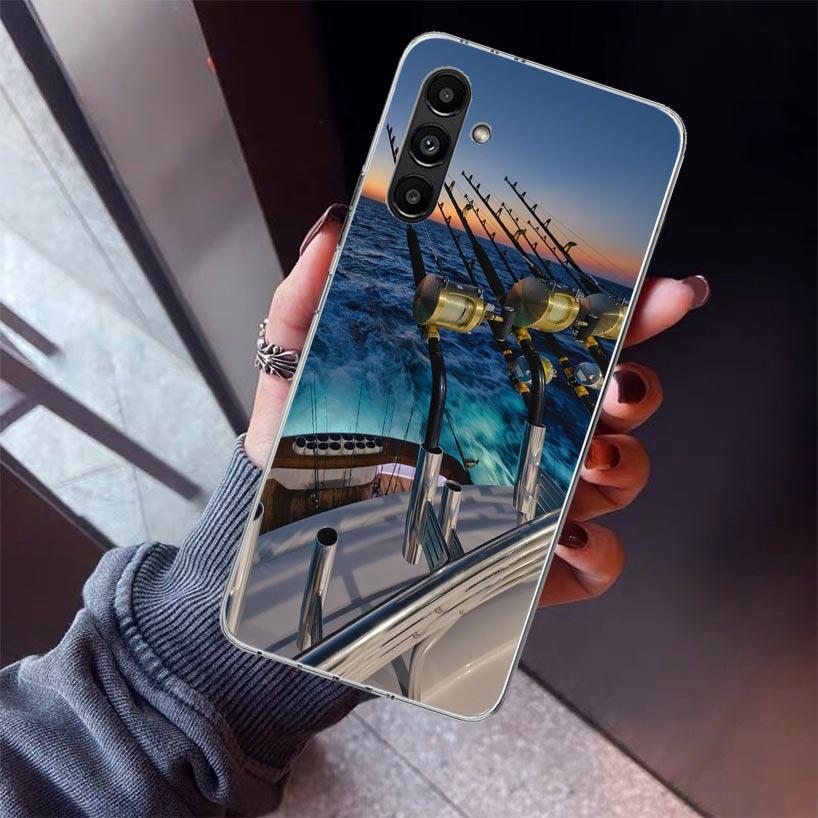 Carp Fish Fishing Rod Hook Phone Case For Samsung Galaxy A17 A57 A37 A16 A26 A36 A56 A15 A25 A35 A55 A14 A13 A54 A53 A34 A24 A33