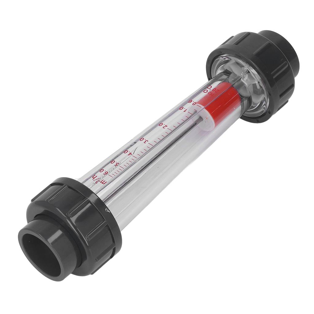 Liquid Flow Meter High Accuracy ABS Plastic Tube Design 0.6‑6m³ h Water Flowmeter