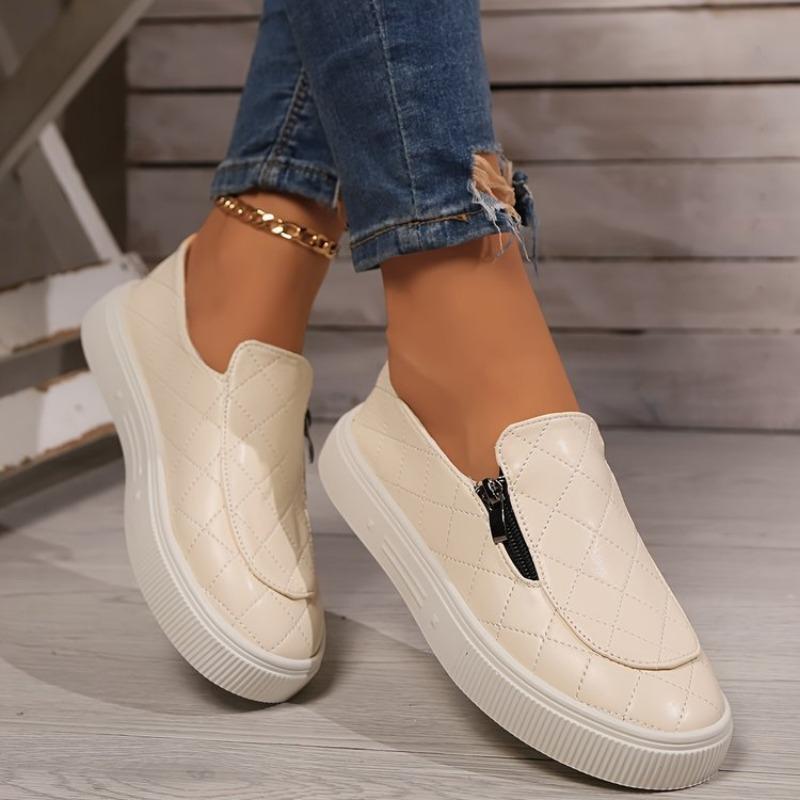 

Повседневная женская обувь большого размера, новая весенне-осенняя, слипоны на плоской подошве 43