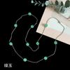 Fashion Beaded Necklaces Long Sweater Chain Necklace Faceted Colorful Candy Fruit Sugar Pendant Crystal Necklace Stainless Steel