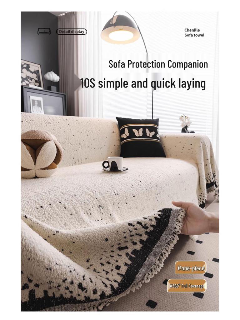 2025 All-Season Universal Sofa Cover: Anti-Scratch, Full Wrap, One-Piece Cushion Protector