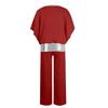 Women’s Two Piece Chiffon Pant Suit with Sequin Trim for Special Occasions Evening Formal Outfits Mother of the Bride