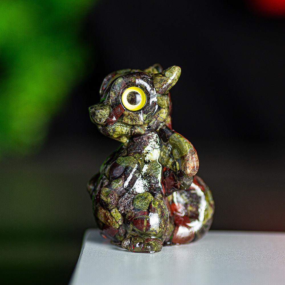 Crystal Energy Dragon Figurine Resin Craft For Office Decor Gift For Friends