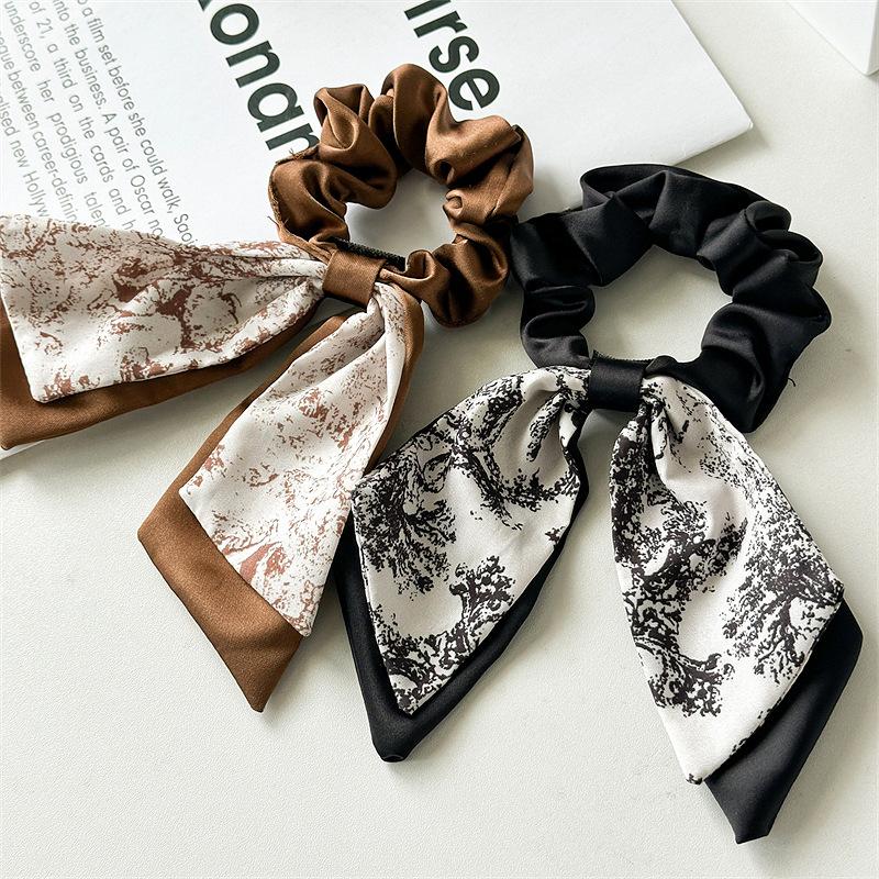 New Chinese Style Rabbit Ear Headband High Elasticity Braided Hair Accessories Ponytail Headpiece Girl Hair Accessoires Hair Tie