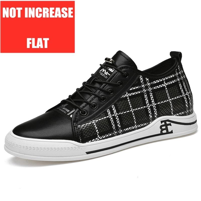 Fashion Lift Men Sneakers Elevator Shoes Hidden Heels Breathable Heightening Shoes For Men Increase Insole 6CM Sports Casual Height Shoe