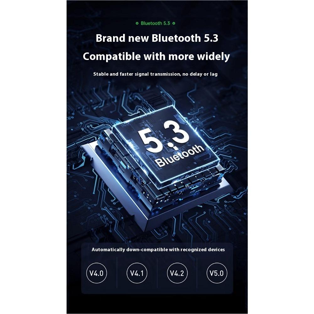 Bluetooth Music Receiver Transmitter 2-in-1 V5.3 Receive and Transmit One-to-two Support TWS