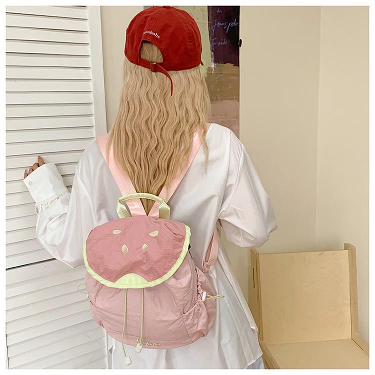 2025 Women's Colorblock Summer Dopamine Travel Backpack – Lightweight, Trendy, and Compact