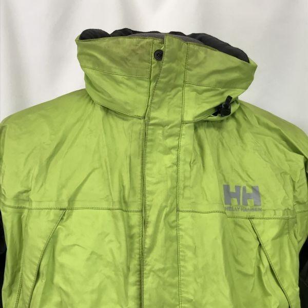HELLY HANSEN Nylon Windbreaker Jacket & Pants Set Green × Gray Men’s L(USED)