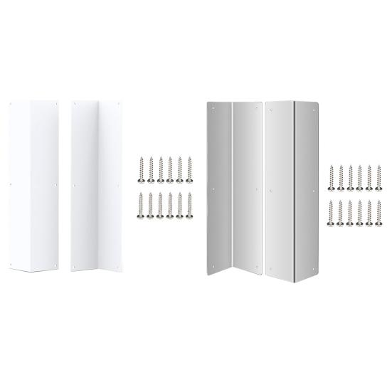 2Pcs Stainless Steel Corner Guards 89 Degree Angle Weed Whacking Protection Easy Installation Metal Protector