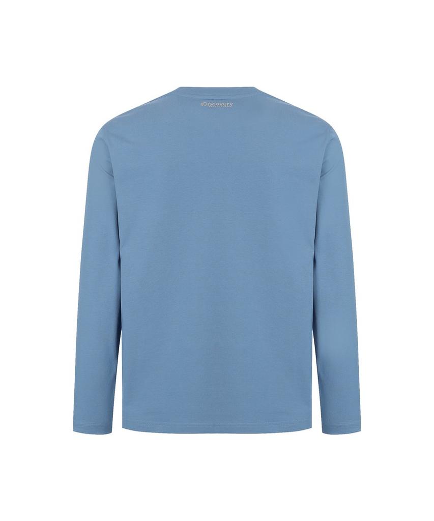 DISCOVERY EXPEDITION Men'S Denver Long Sleeve T-Shirt (D/Blue)