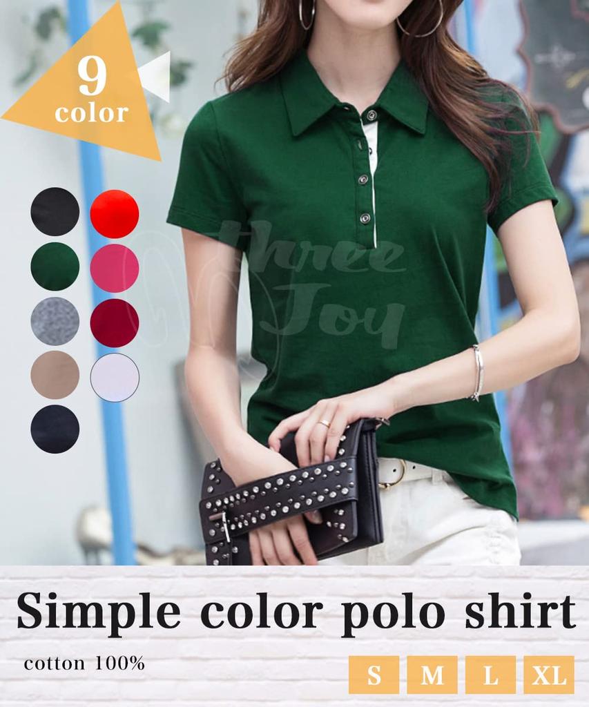 [three Joy] Office Casual, Plus Size, Stylish Golf Wear, Button-Down Shirt, Work Wear