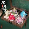 Dragon Boat Festival DIY Mugwort Mosquito Repellent Sachet Kit - Triangular Zongzi Pendant Gift