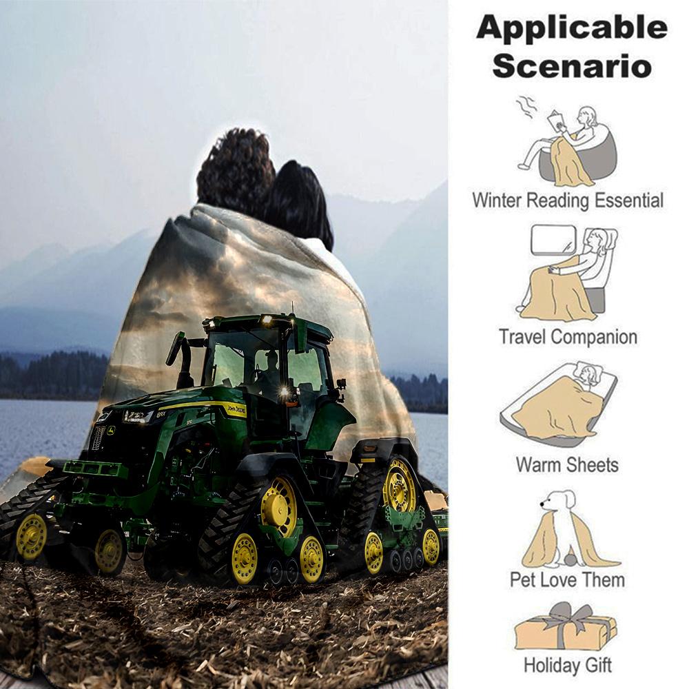 Modern Equipment Flannel Blanket Super Soft Warm Cozy Blanket for Sofa Bed Office Travel All‑Season Home Decor Gift