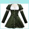 Mittelalterliches Mädchenkleid Cosplay Kostüm Aus Polyesterstoff Für Halloween-Partys