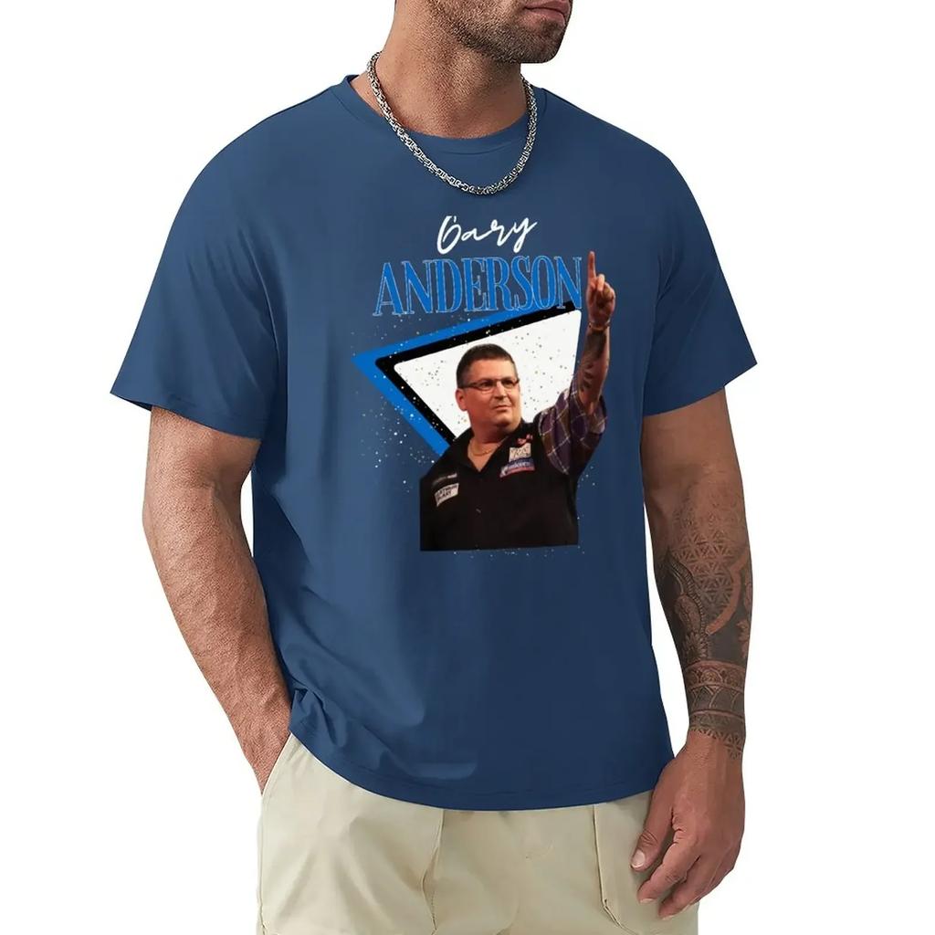 Gary Anderson Darts PDC 2022 Ian White Gary Anderso Darts Team TShirt for a Boy Quick Drying Vintage Plain White T Shirts Unisex
