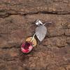 Pink Tourmaline Stone 925 Sterling Silver Anniversary Gift Ethnic Boho Pendant PP-55-2