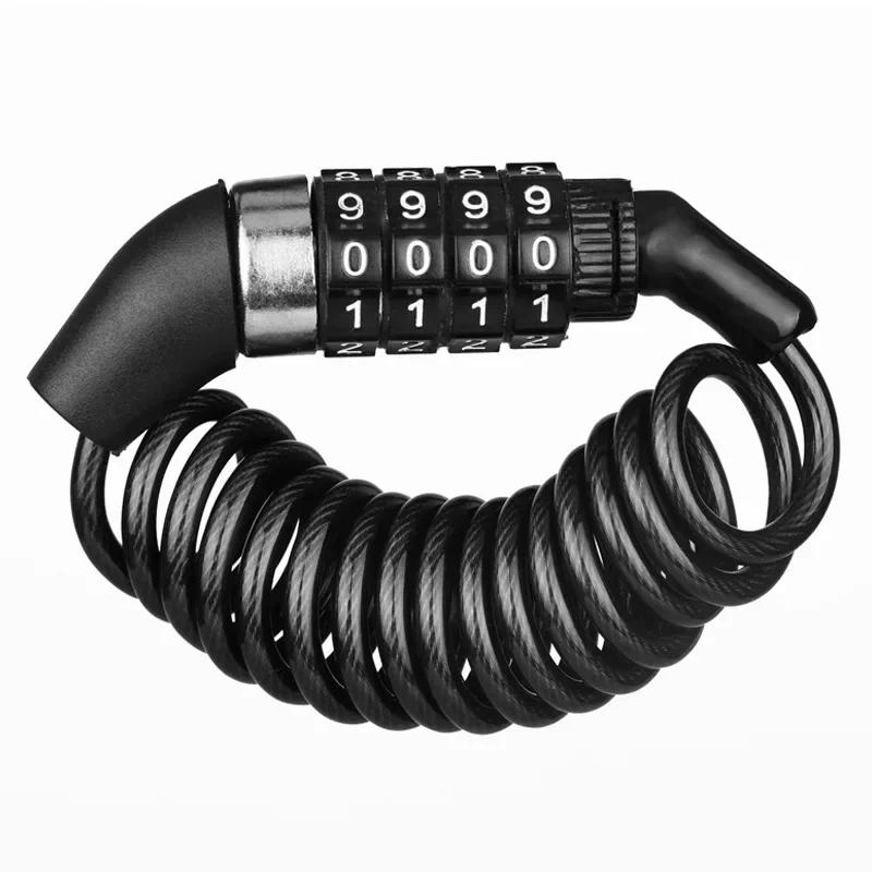 1 Pcs Mini Portable Bicycle Lock Electric Scooter Helmet Lock Motorcycle Handlebar Fixed Anti-theft Helmet Lock чёрный