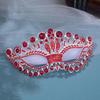 Rhinestones Masquerade Mask Eye Mask with Rhinestones Decoration For Women Halloween Costume Accessory
