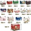 Large Capacity Christmas Storage Basket Cartoon Snowman Toys Organizer Box Laundry Hamper  Closet