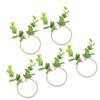 10pcs Plant Rope Wood Bead Napkin Rings Simulation Miniature Napkin Rings Holder for Doll House and