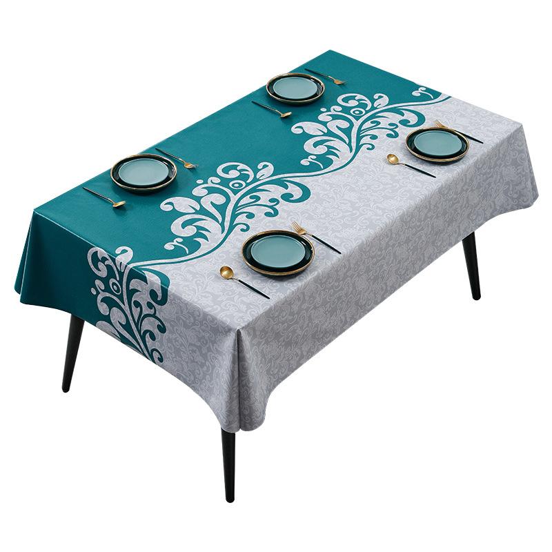 Tablecloth, Waterproof And Oil-Proof Rectangular Pvc Tablecloth, Coffee Table Cloth, Yarn Fabric
