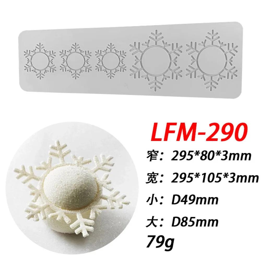 Christmas Snowflake Daisy Chocolate Silicone Mold Christmas Tree Feather Cherry Blossom Baking Mould Petal Western Cake Decor