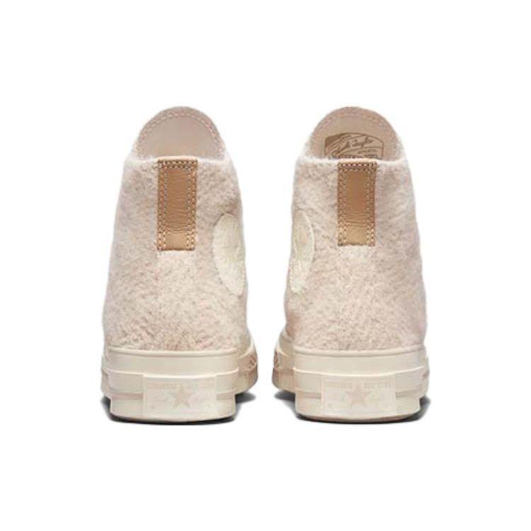 Converse Chuck 1970S Cozy Utility Trendy Versatile Breathable Lightweight High-Top Canvas Shoes Unisex Sneakers Beige A01338C