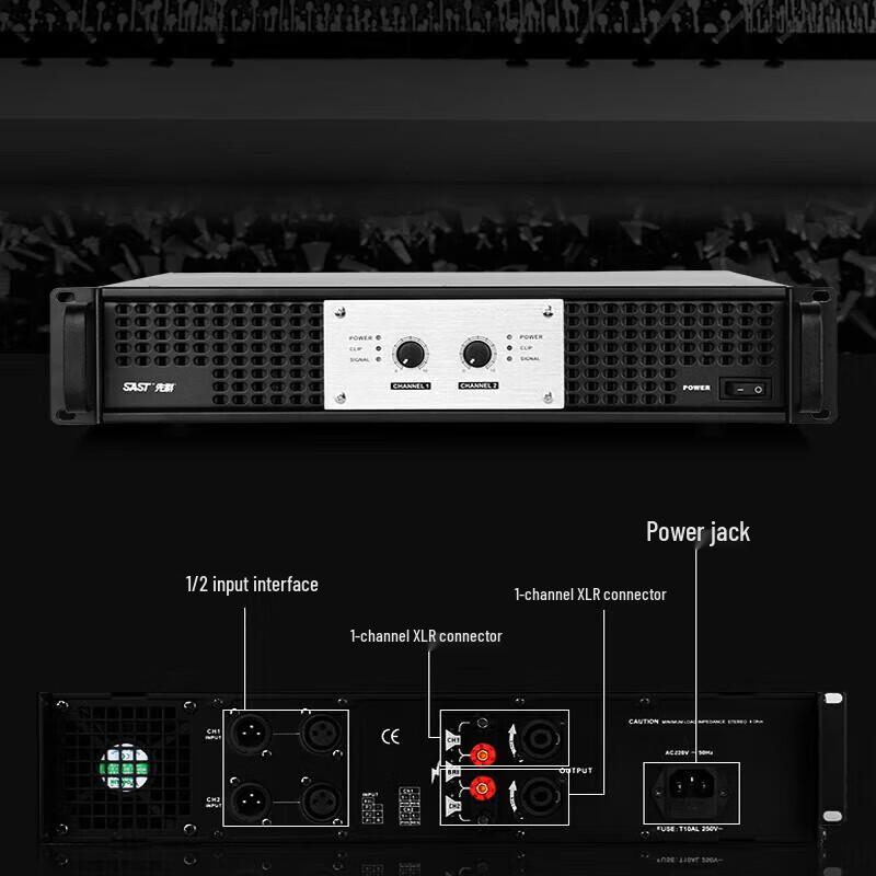 SAST MV-400AXS Professional Power Amplifier CN Plug (adapter Included) (CN Version)