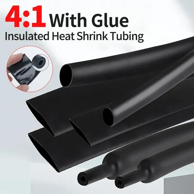 100 Meter/ 10M 4:1 Schrumpfschlauch mit Kleber Polyolefin Schrumpfen Verschiedene Schrumpfschläuche Draht Kabel Ummantelung Schläuche