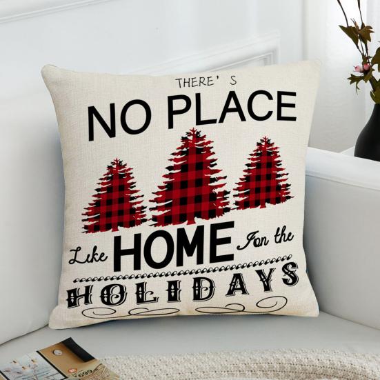 

Fashion Pillow Case Portable Widely Use Flax Decorative Exquisite Cushion Cover Friends