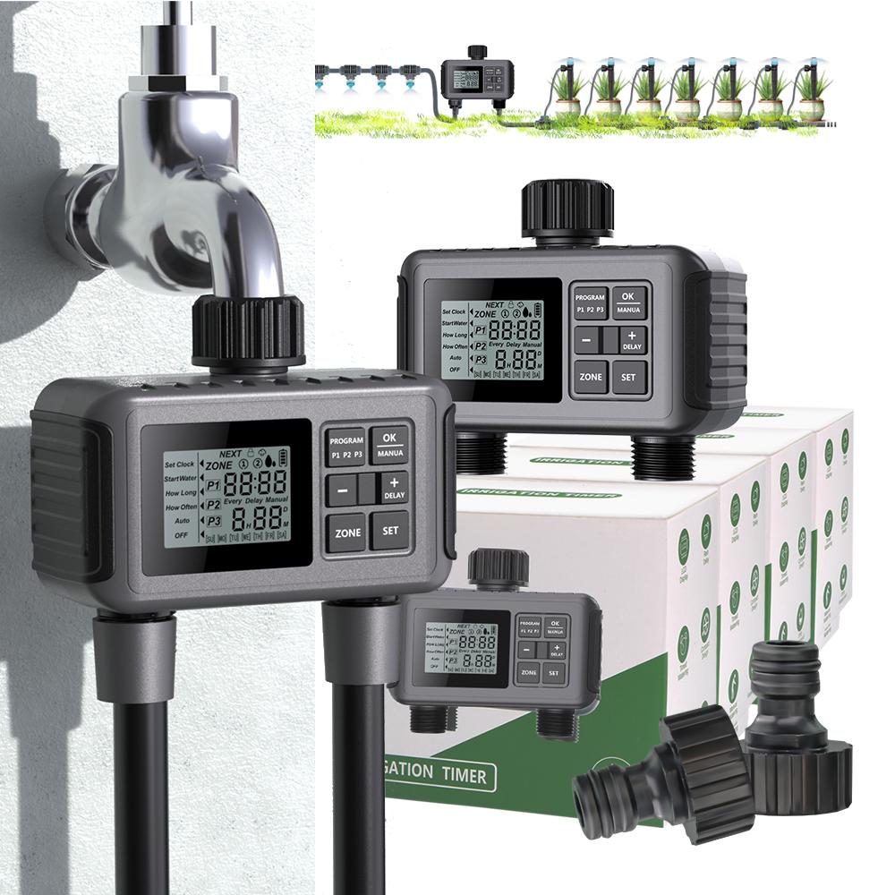 

3/4 2-ходовой садовый смарт-ЖК-цифровой таймер, автоматическое программирование контроллера полива для фитингов системы полива теплицы