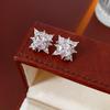 No Ear Piercings, Light Luxury Style Zircon Flower Star Earbone Clip Earrings, Fashion Internet Celebrity Temperament Super Flash Earrings
