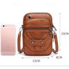 Vintage Soft Leather Crossbody Bags Rivet PU Women Messenger Shoulder Bag Small Female Handbags Phone Purses Black and Brown