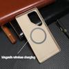 Carbon Fiber Texture Ultrathin Case for Samsung Galaxy S25 Plus Ultra for Magsafe Alloy Lens Wireless Charging Hard PC Cover