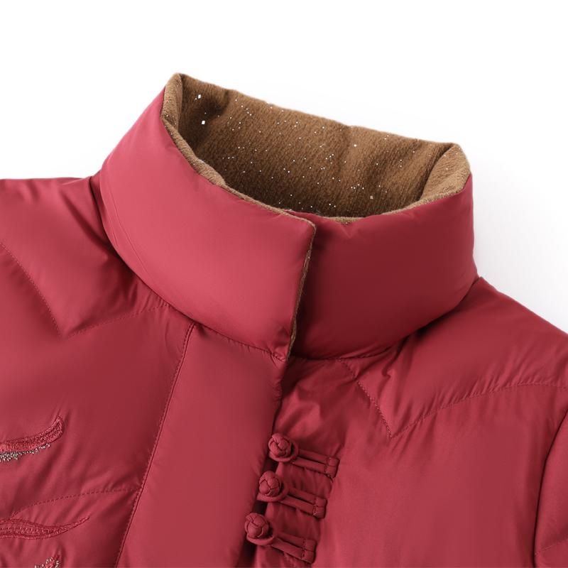Plus Size XL-6XL Middle Age Women's Down Coats Winter Short Parkas Elegant Loose Thick Warm Down Jackets Woman Outerwears