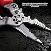 Ergonomic Handle Electrical Tool with None Contact Voltage Detection Wire Stripping and Cutting Capabilities Ergonomic Handle