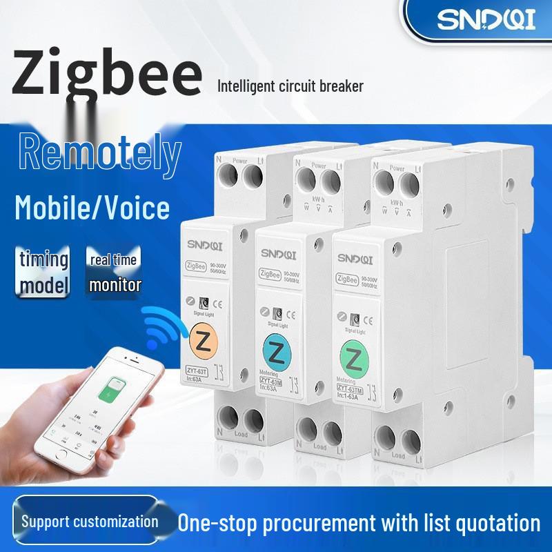 Tuya WiFi Smart Circuit Breaker with Voltage Protection & Remote Timer Control