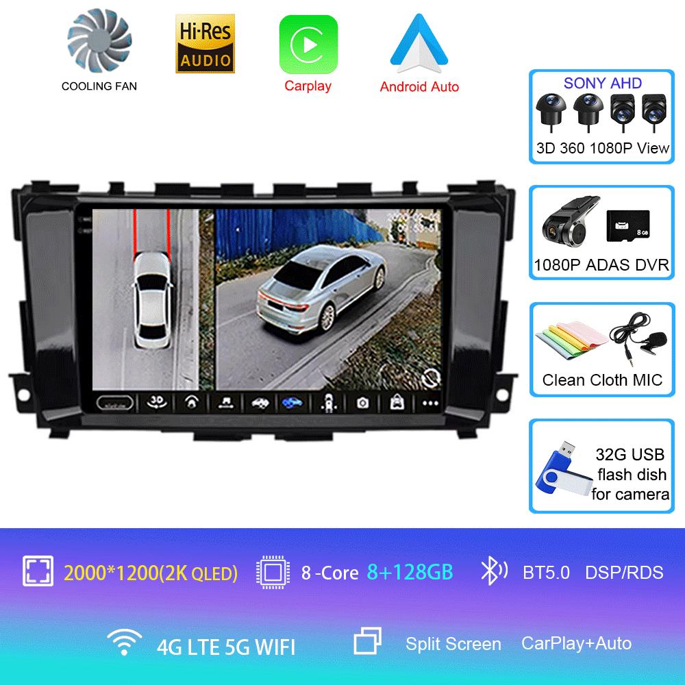 For Nissan Teana 3 Altima 5 L33 2013 - 2020 Video Player Navigation GPS Car Radio Multimedia Android 14 WIFI Touch Screen 9 10"