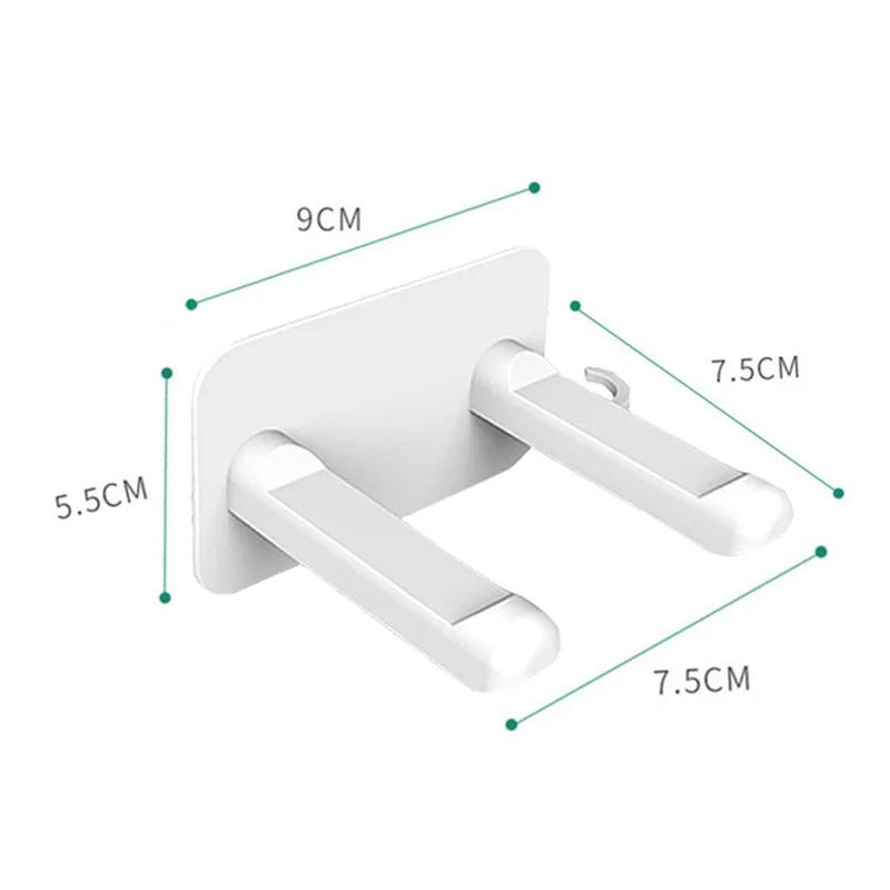 

1 шт. многофункциональный держатель для фена, кронштейн, подставка для телефона, органайзер для ванной комнаты, крючок для полотенец, настенное крепление, стойка для хранения белый