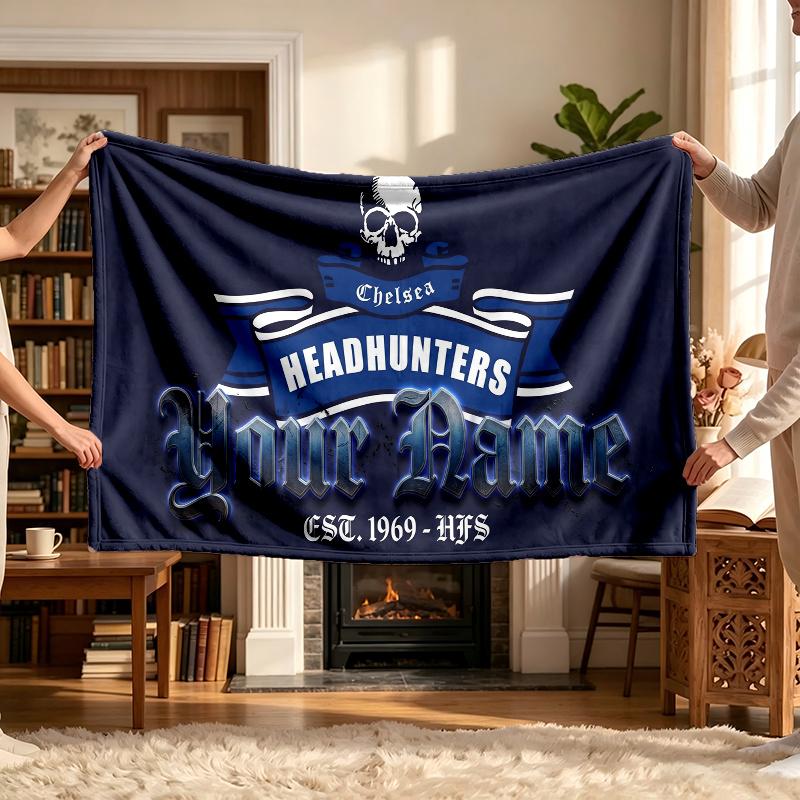 Rangers Fc (41) Personalized Name Blanket Soft Cozy Gift for Sofa Bed Couch Home Decoration
